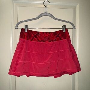 Lululemon Red Tennis Skirt
